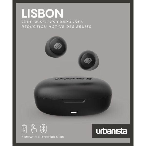Auriculares urbanista true wireless inalambricos lisbon midnight black - Imagen 2
