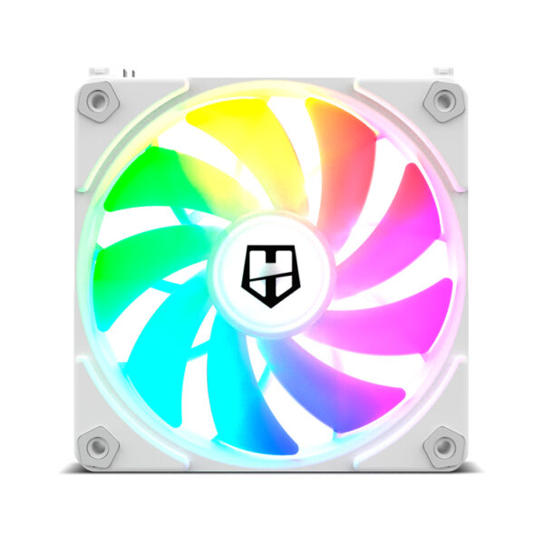 Ventilador caja nox hummer easylink white 3 x 120mm led argb - Imagen 3