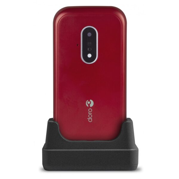 Móvil doro 7030  rojo y blanco - Imagen 2