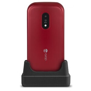 Telefono movil doro 6040 red - white - 2.8 pulgadas -  3mpx - rojo y blanco
