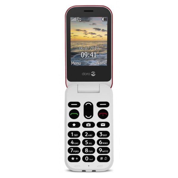 Telefono movil doro 6040 red - white - 2.8 pulgadas -  3mpx - rojo y blanco - Imagen 2