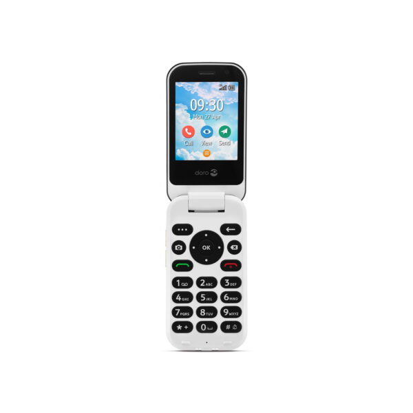Telefono movil doro 7080 graphite - white - 2.8 pulgadas -  4g - clam - grafito y blanco