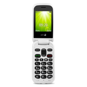 Telefono movil doro 2404 red white - 2.4 pulgadas -  0.3 mpx - rojo y blanco