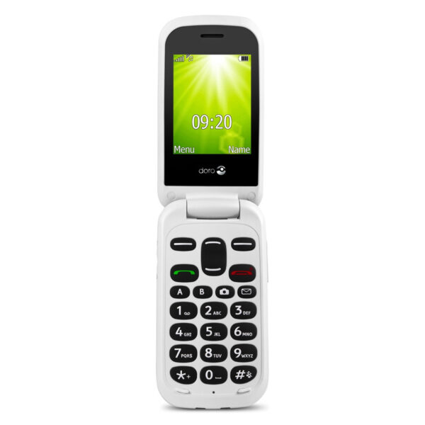 Telefono movil doro 2404 red white - 2.4 pulgadas -  0.3 mpx - rojo y blanco