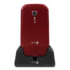 Telefono movil doro 2404 red white - 2.4 pulgadas -  0.3 mpx - rojo y blanco - Imagen 2