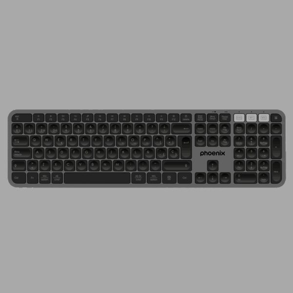 Teclado inalámbrico multidispositivo phoenix k300 blueooth dual y 2.4ghz