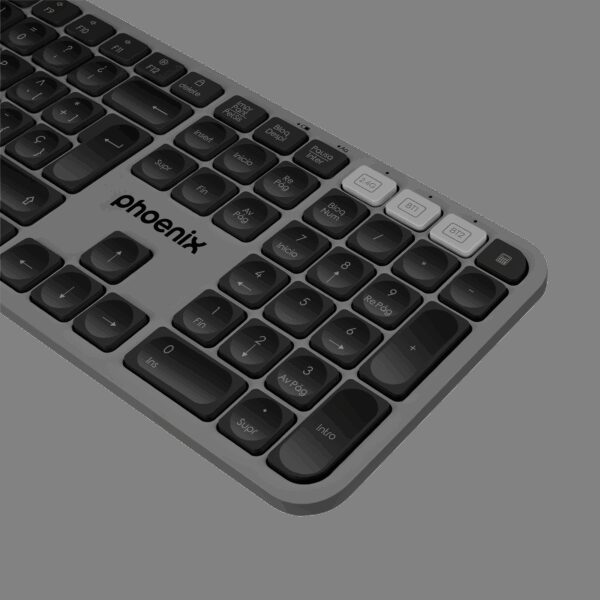 Teclado inalámbrico multidispositivo phoenix k300 blueooth dual y 2.4ghz - Imagen 3