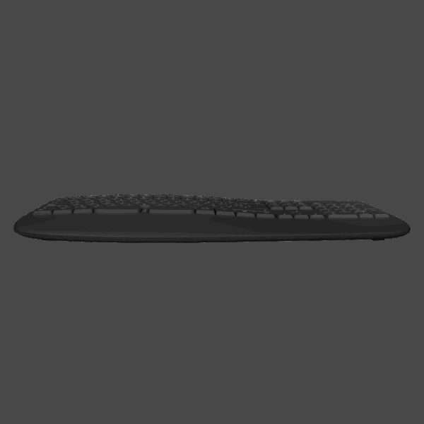 Phoenix k201 teclado ergonomico inalambrico 2.4ghz negro - Imagen 2