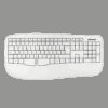 Phoenix k201 teclado ergonómico inalámbrico 2.4ghz blanco