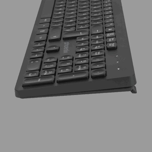 Teclado inalambrico qwerty phoenix k200 negro delgado - Imagen 4