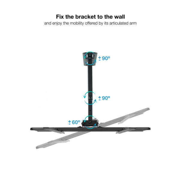 Soporte de pared tooq para pantallas 32 pulgadas -  55 pulgadas - Imagen 3