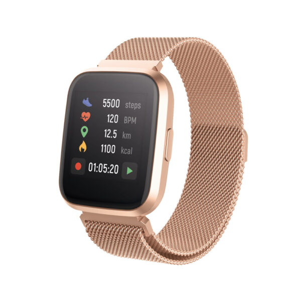 Reloj smartwatch forever forevigo 2 sw - 310 rose gold color oro rosa - Imagen 2