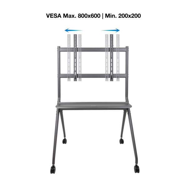 Soporte de suelo con ruedas tooq fs20205m - b 50 pulgadas -  86 pulgadas carga maxima 120kg - Imagen 2