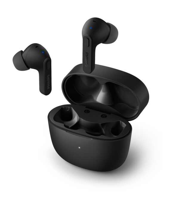 Auriculares bluetooth philips tat2206bk - 00 black ipx4 estuche de carga - Imagen 2