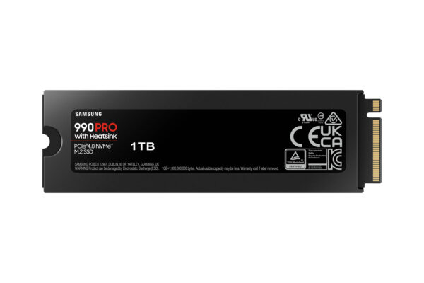 Disco duro interno solido ssd samsung mz - v9p1t0cw - 990 pro - heatsink - 1tb - nvme m.2 - Imagen 2