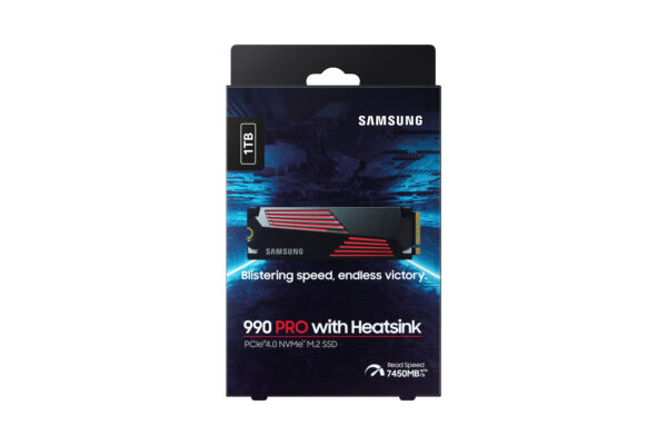 Disco duro interno solido ssd samsung mz - v9p1t0cw - 990 pro - heatsink - 1tb - nvme m.2 - Imagen 3