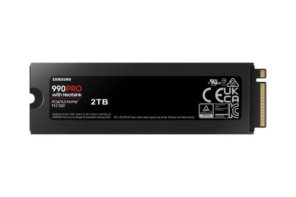 Disco duro interno solido ssd samsung mz - v9p2t0cw - 990 pro - heatsink - 2tb - nvme m.2 - Imagen 2