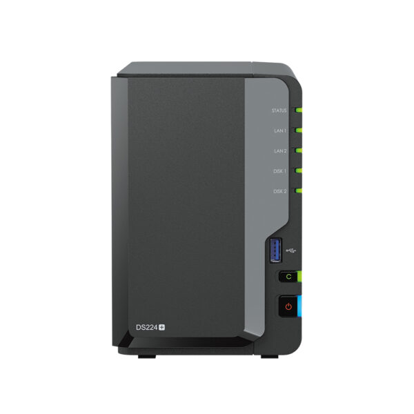 Servidor nas synology disk station ds224+ 2gb 2 bahias raid gigabit ethernet - Imagen 2