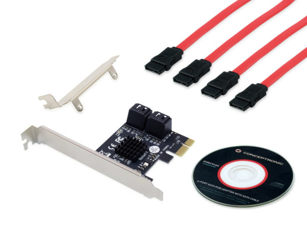 Tarjeta controladora conceptronic emrick03g pci express - 4 x sata 3 - Imagen 2
