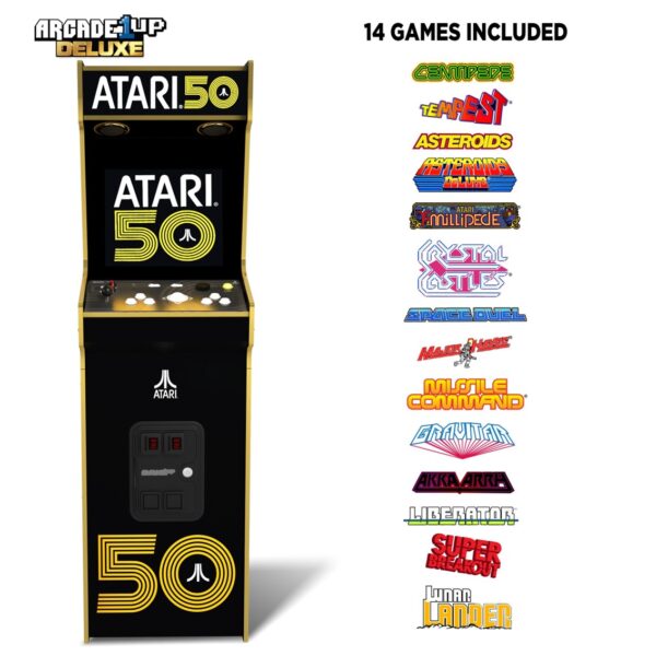 Maquina arcade arcade1up atari 50 aniversario deluxe 50 juegos en 1 - Imagen 2