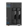 Servidor nas asustor tower 2 bay quad - core 2.0ghz cpu dual 2.5gbe ports 4gb ram ddr4 - Imagen 2