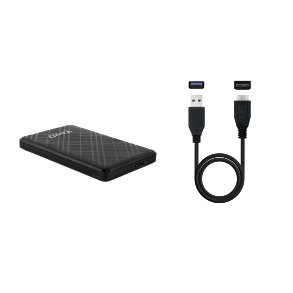 Carcasa disco duro tooq tqe - 2500b 2.5 pulgadas usb tipo b negra - Imagen 3