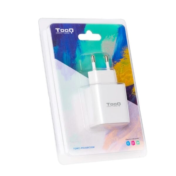 Cargador tooq 20w usb tipo c - Imagen 3