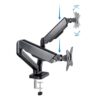 Soporte mesa tooq 2 brazos hasta 32 pulgadas 100x100 max 9kg - Imagen 2