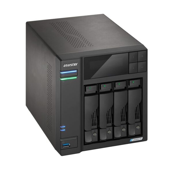 Servidor nas asustor tower 4 bay nas quad - core 2.0ghz dual 2.5gbe ports 4gb ram ddr4 - Imagen 2