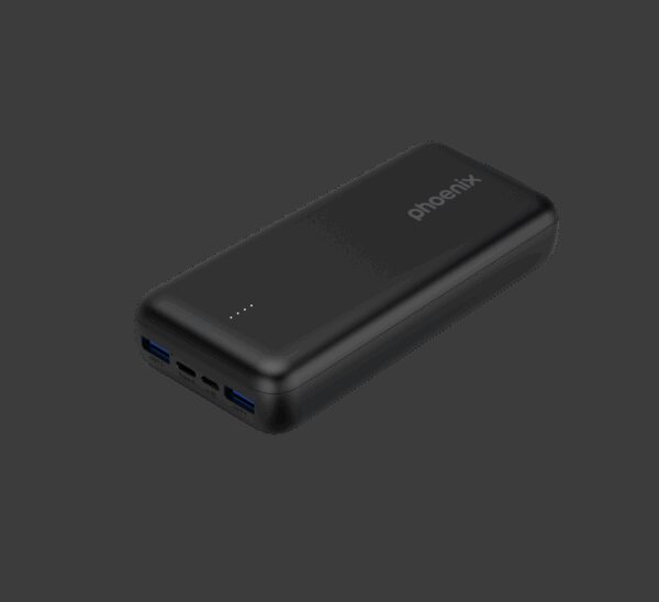 Phoenix powerbank batería externa 20000mah con 2 usb carga rapida y 1 usb tipo c pd