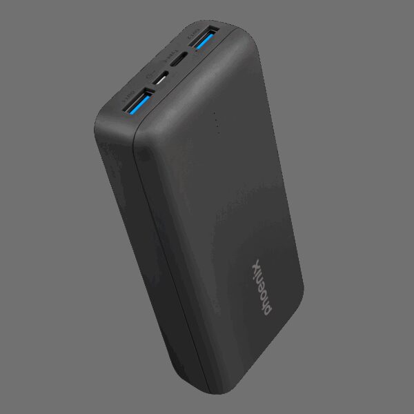 Phoenix powerbank batería externa 20000mah con 2 usb carga rapida y 1 usb tipo c pd - Imagen 3