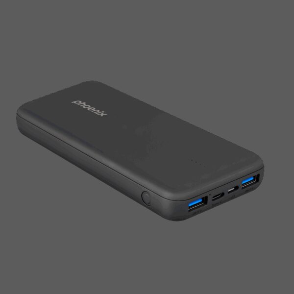 Phoenix powerbank batería externa 10000mah con 2 usb carga rapida y 1 usb tipo c pd - Imagen 2