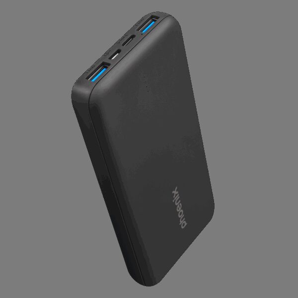 Phoenix powerbank batería externa 10000mah con 2 usb carga rapida y 1 usb tipo c pd - Imagen 3