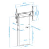 Soporte suelo tooq fijo electrico titan 55 - 100 pulgadas - Imagen 3