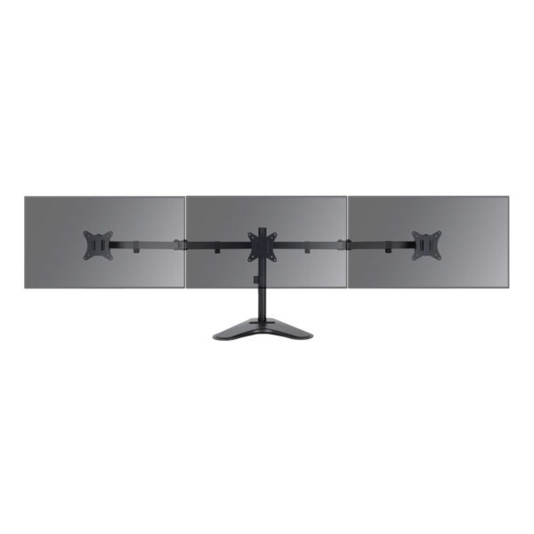Soporte mesa tooq 3 pantallas gira incli 3 brazos 17 - 27 negro - Imagen 3