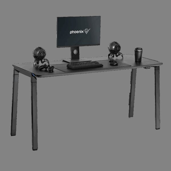 Phoenix horizon mesa escritorio gaming xl 150cm x 65cm luces rgb - Imagen 3