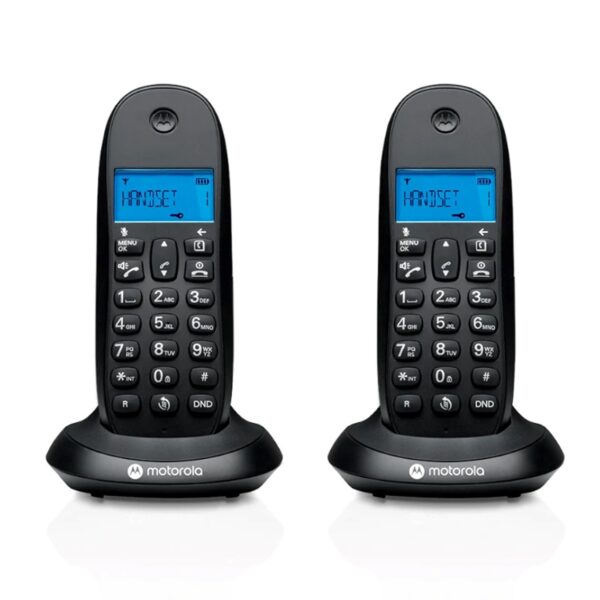 Telefono fijo inalambrico motorola c1002 cb+ negro - Imagen 2