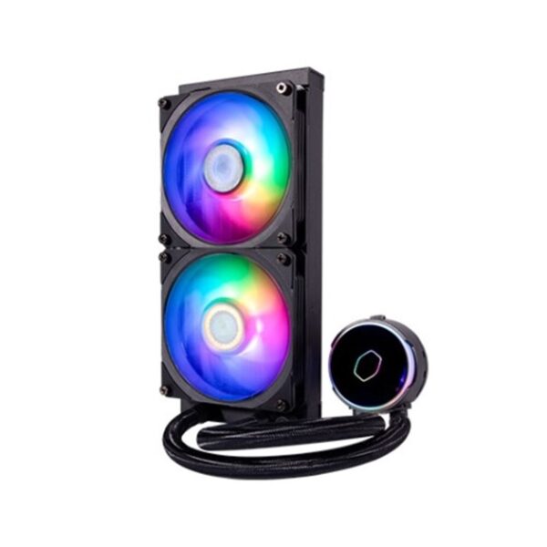 Kit refrigeracion liquida coolermaster ml pl240 flux be black argb 2 x 120mm - Imagen 2