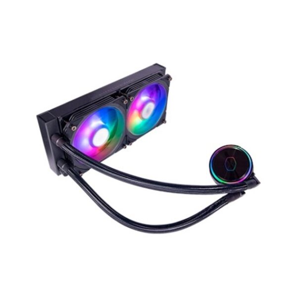 Kit refrigeracion liquida coolermaster ml pl240 flux be black argb 2 x 120mm - Imagen 3