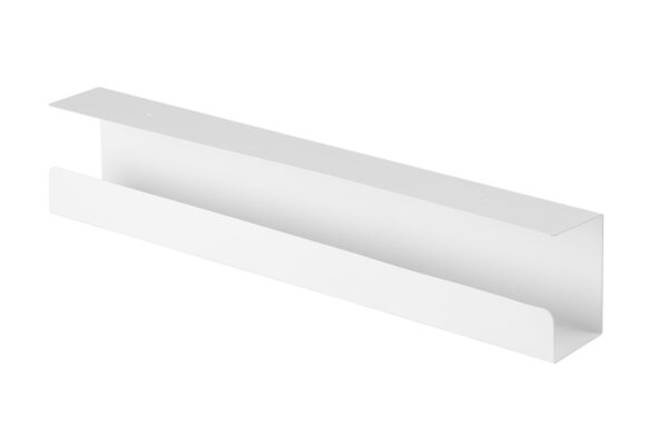 Bandeja organizador de cables para escritorio blanco
