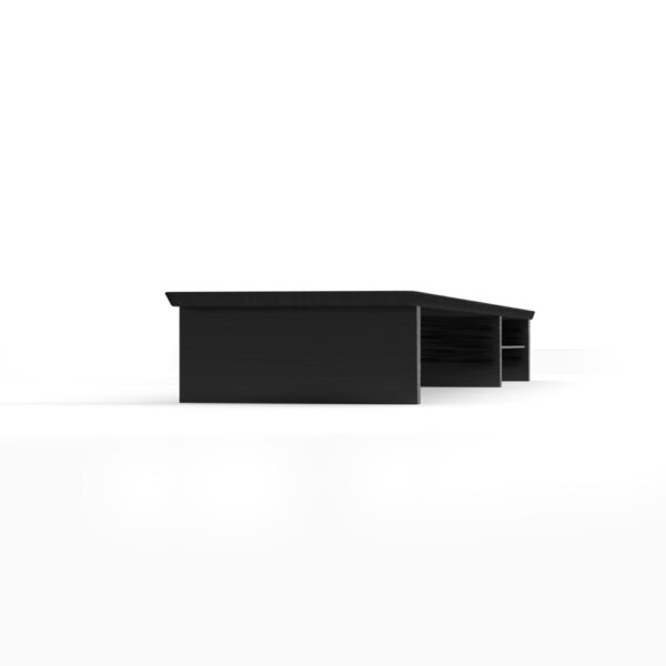Phoenix harmony estante elevador de monitor en madera para escritorio negro con bandeja forrada en fieltro - Imagen 3