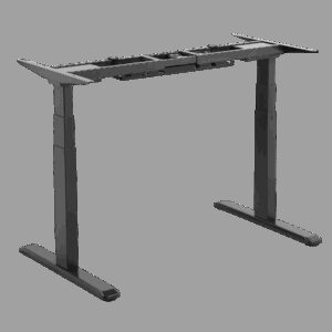 Signa estructura ajustable para escritorio doble motor y 3 segmentos negra