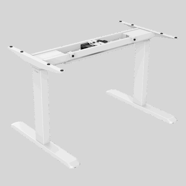 Signa estructura ajustable para escritorio doble motor y 3 segmentos blanca