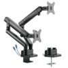 Phoenix mstand2 brazo articulado resorte de gas para doble monitor hasta 27 vesa 75 x 75 - 100 x 100 incluye 2 usb - Imagen 2