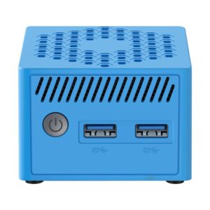 Mini ordenador leotec lempc06b n100 8gb 128gb azul - windows 11 pro preinstalado - licencia de activacion no incluida