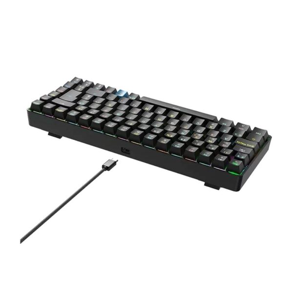 Teclado gaming hiditec gm1k switches brown negro - Imagen 2