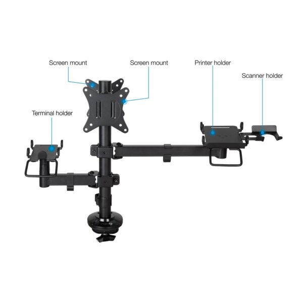 Soporte mesa tooq hasta 32 pulgadas vesa 100 x 100 max 9kg - brazo - Imagen 2