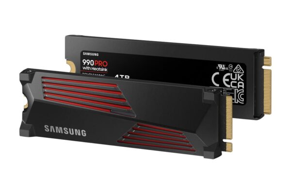 Disco duro interno solido ssd samsung 990 pro heatsink 4tb pcie 4.0 nvme - Imagen 3