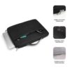 Funda para portatil subblim elegant laptop sleeve 15.6 pulgadas negro - Imagen 2