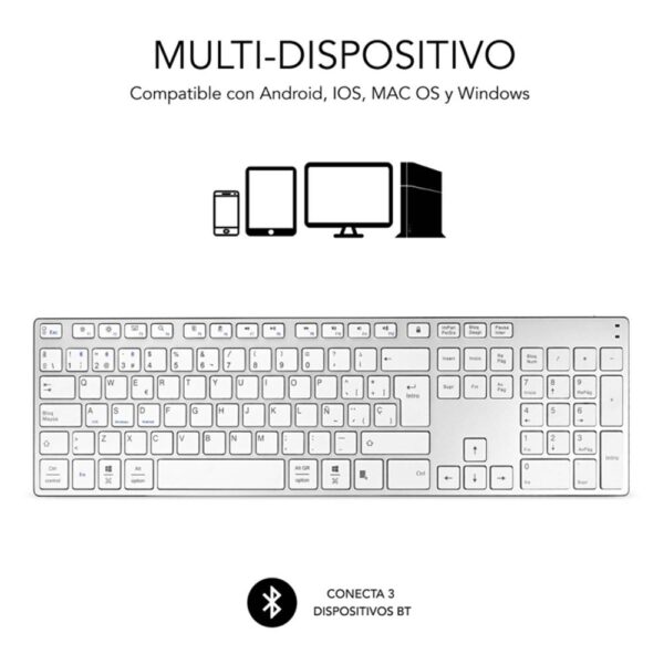 Teclado subblim keyboard advance extended inalambrico - Imagen 2